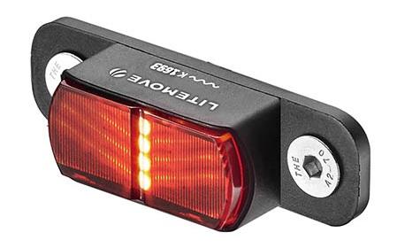Litemove R&uuml;cklicht TS-RK E25 80mm f&uuml;r Gep&auml;cktr&auml;germontage 