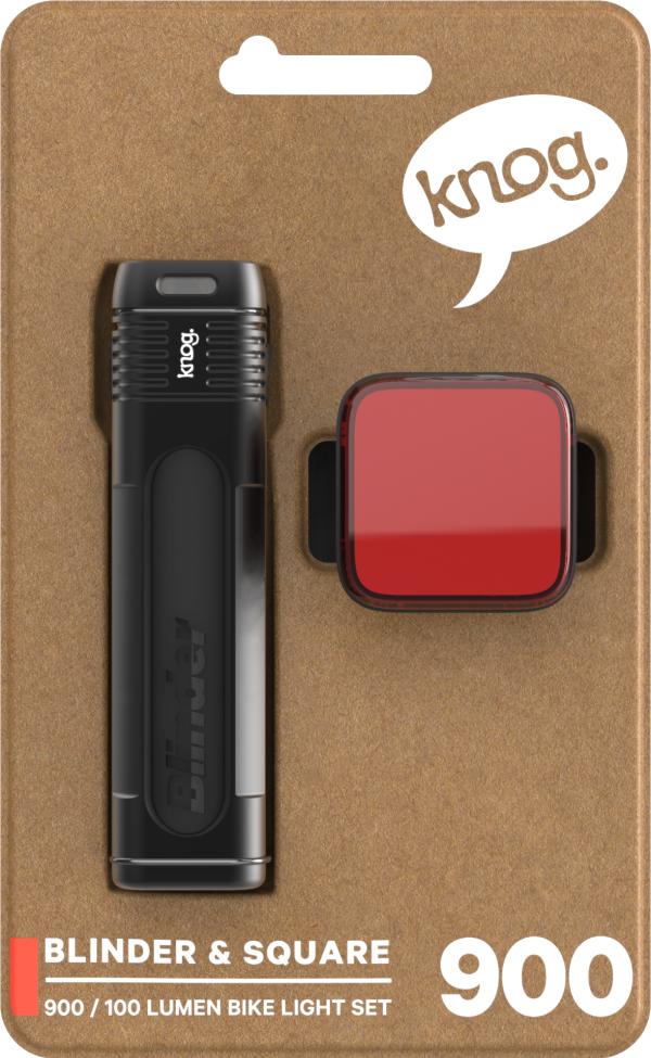 Knog Lichtset Blinder 900 & Blinder Square schwarz  Produktbild 2