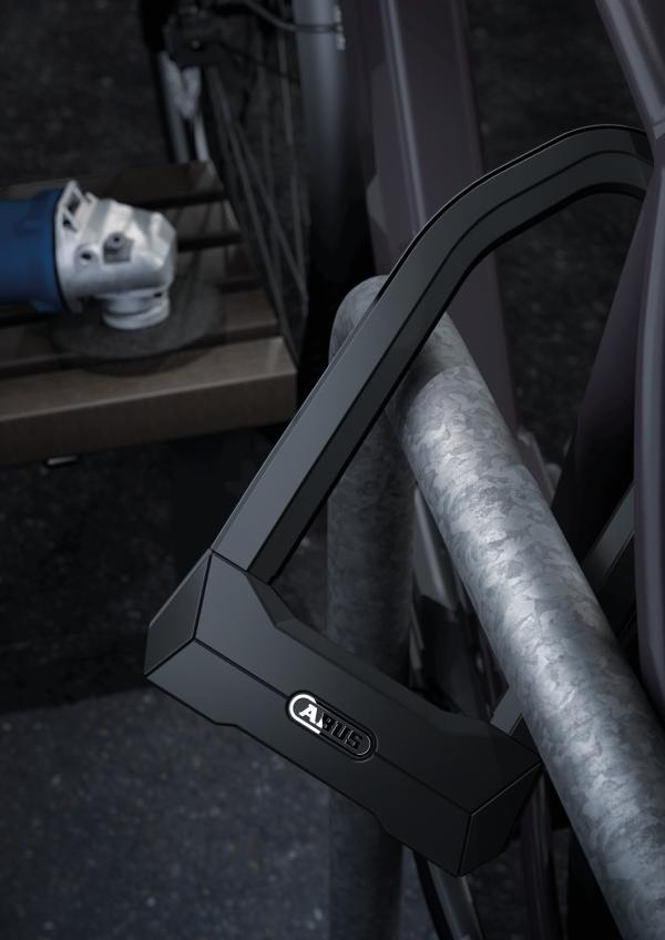 Abus B&uuml;gelschloss Granit Super Extreme 2500 165x230 mit Halter USH2500 schwarz  Produktbild 7