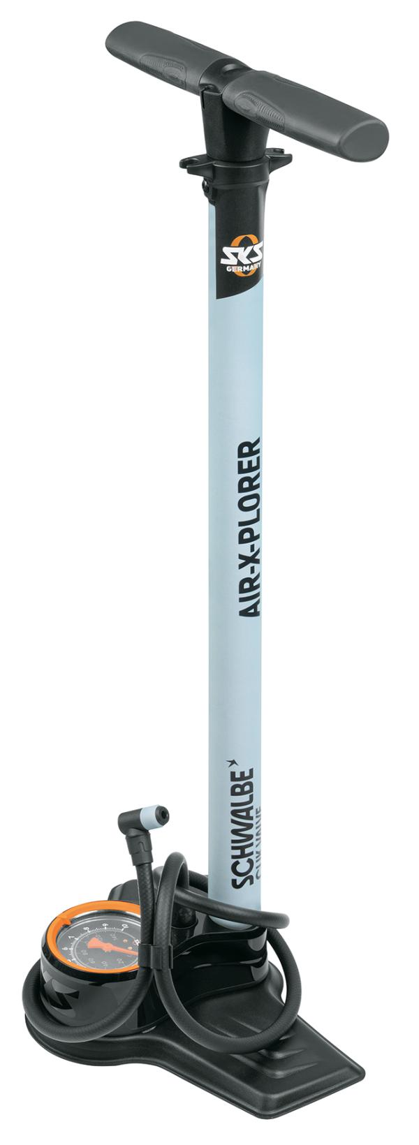 SKS Standpumpe Air-X-Plorer 10.0 Stahl Clik Valve blau/schwarz  Produktbild 1