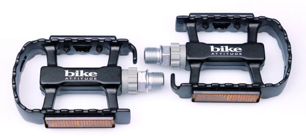 Bike Attitude Pedale MTB LU-C19 9/16" Alu schwarz 