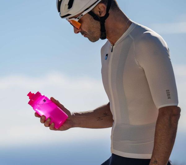 Elite Bidon Fly Tex 550 ml clear pink  Produktbild 1