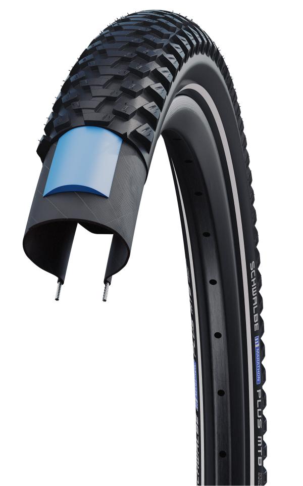 Schwalbe Pneu Marathon Plus MTB 27.5x2.25 starr mit Reflexstreifen black  Produktbild 2