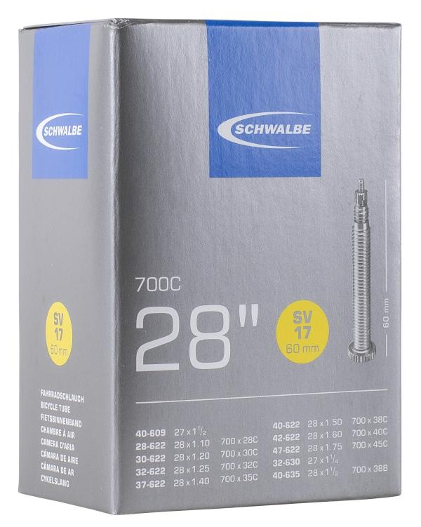 Schwalbe Schlauch SV17 28" 28/47-609/635 Prestaventil 60 mm  Produktbild 1
