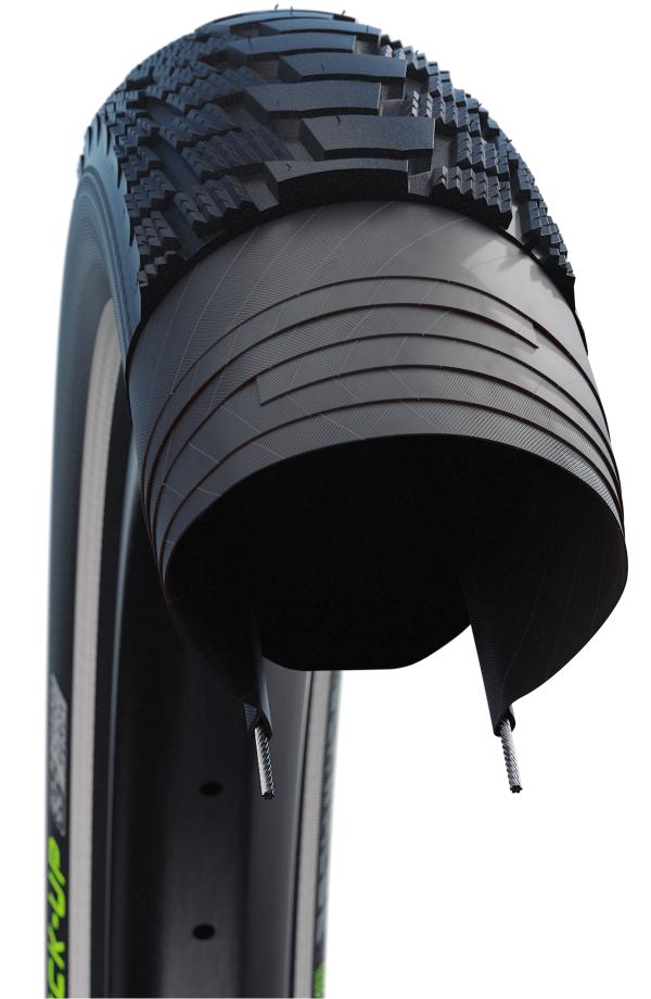 Schwalbe Pneu Pick-Up 27.5x2.60 Starr mit Reflexstreifen black  Produktbild 4