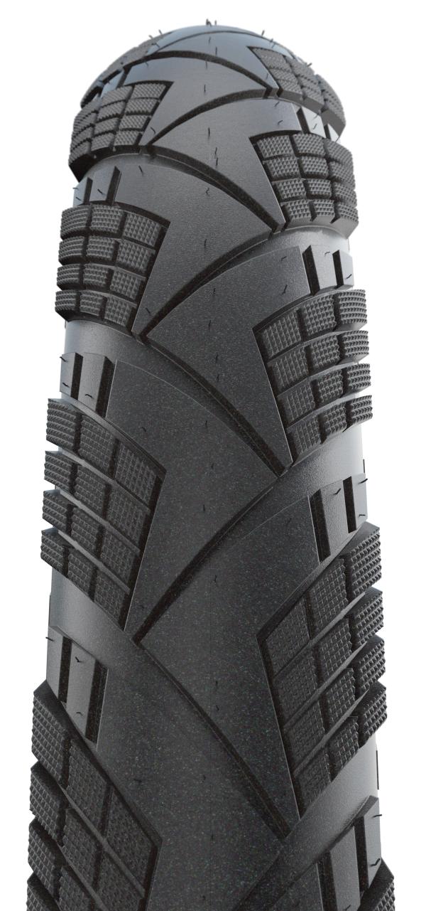 Schwalbe Pneu Marathon Efficiency 700x38C Falt mit Reflexstreifen black  Produktbild 1