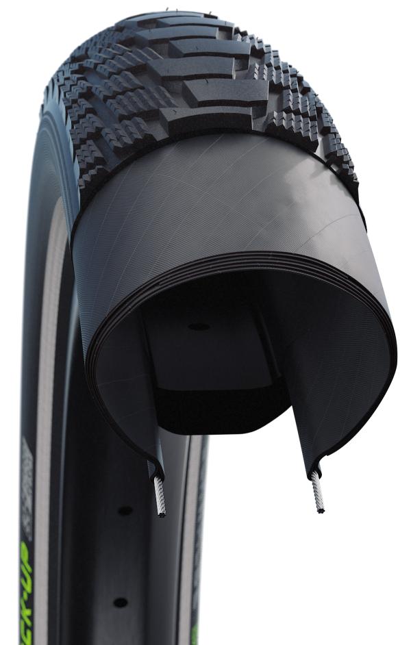 Schwalbe Pneu Pick-Up 24x2.15 Starr mit Reflexstreifen black  Produktbild 3