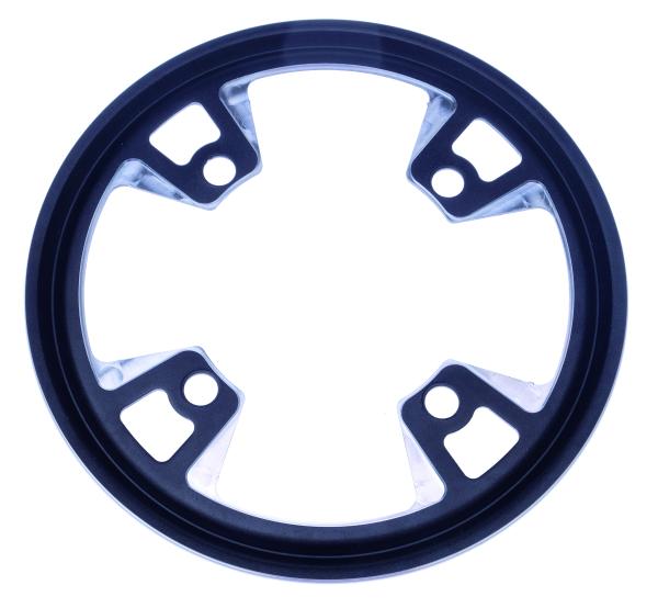 Kettenschutz Alu f&uuml;r 42/44 Z&auml;hne ohne Schrauben schwarz 