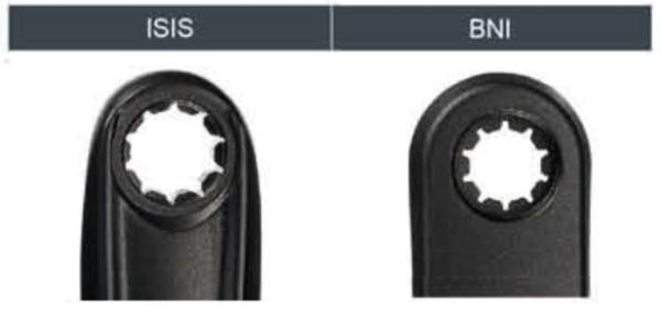 Kurbel 175 mm Alu ohne Schrauben BNI schwarz  Produktbild 1
