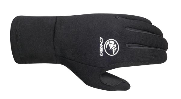 Chiba Polarfleece Gloves black XS