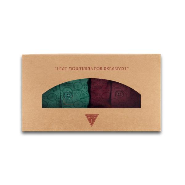 Le Patron Boxers de Bicyclette bordeaux forest S Produktbild 4