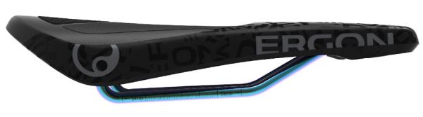 Ergon Sattel SM Downhill Comp Team ohne &Ouml;ffnung black / oil slick  Produktbild 1
