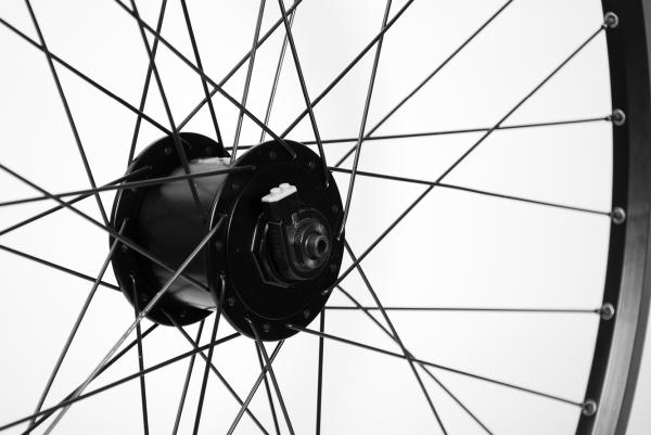Laufrad vorne 28" 622x19 Nabendynamo Nexus DHC30003AL 100mm V-Brake QR schwarz  Produktbild 2