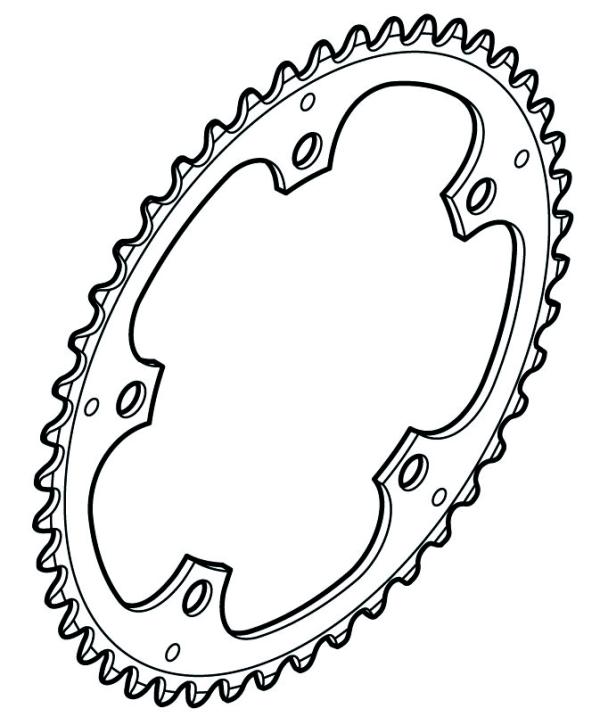 Shimano Kettenblatt ALFINE FC-S501 45 Z&auml;hne AJ silber 