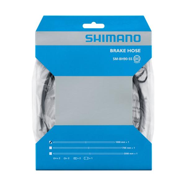 Shimano Bremsleitung SM-BH90-SS 1700 mm schwarz ohne Banjo  Produktbild 1