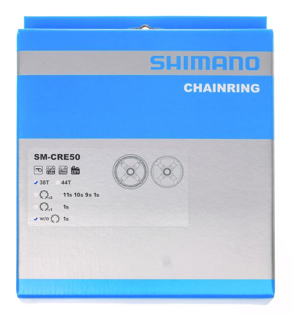 Shimano Kettenblatt STEPS SM-CRE50 38 Z&auml;hne 46.5 mm Kettenlinie 