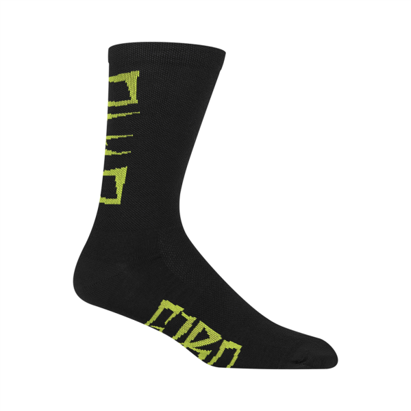 Giro Seasonal Merino Sock M black/lime breakdown Unisex