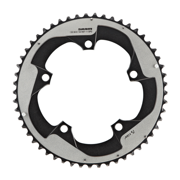 Sram Chainring Red22 110 BCD Non-/Hidden-Bolt (50-34) 110x50T falcon grey