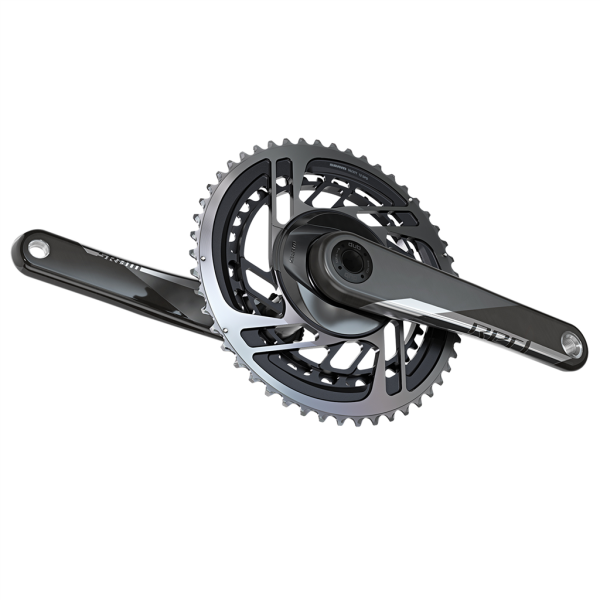 Sram Crankset Red eTap AXS 2x DUB 165mm/50/37t natural carbon Produktbild 1